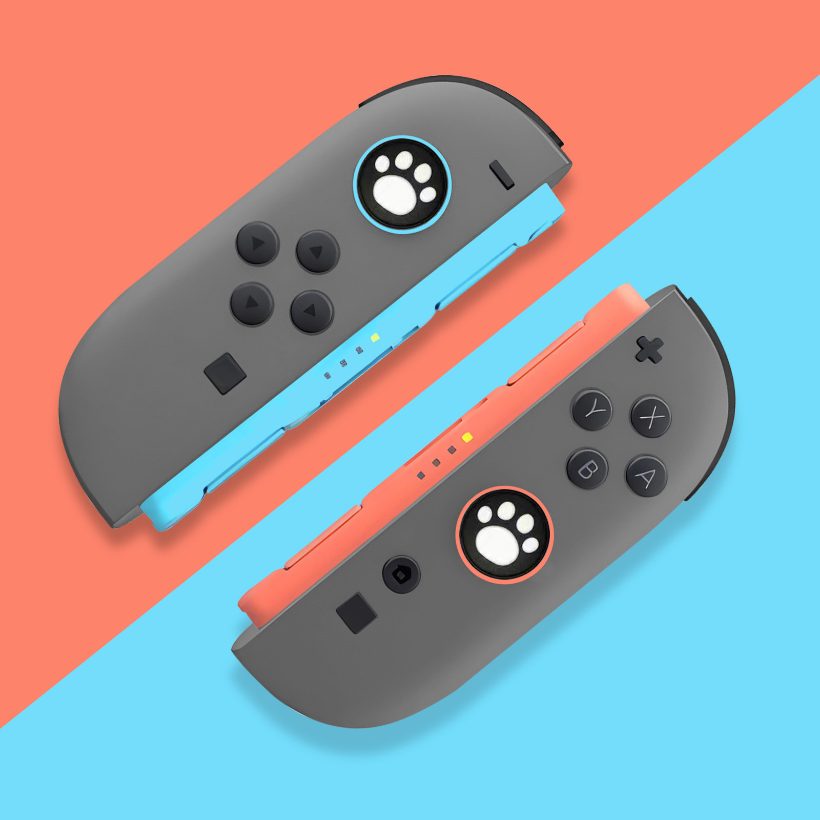 Gaming Accessories Cute - 2 قطعة قبضة سيليكون لطيف القط