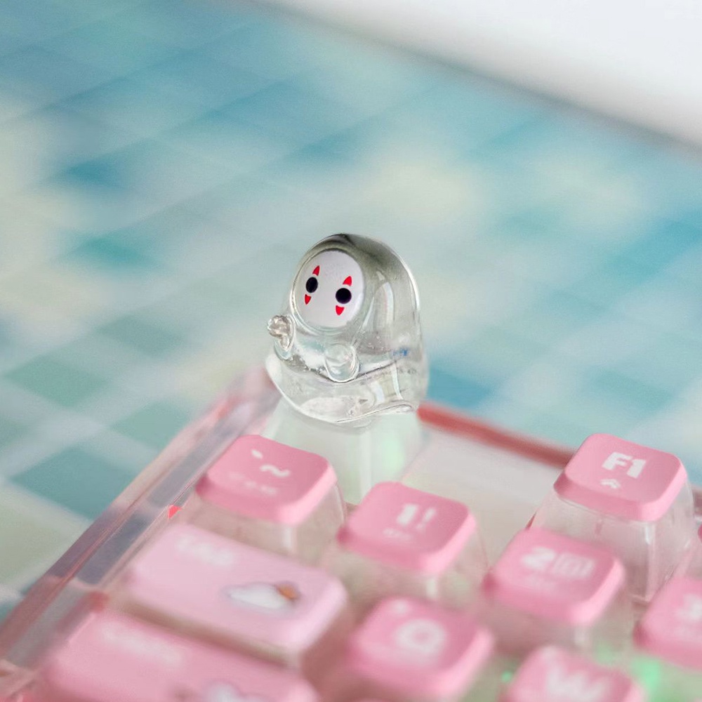 Gaming Accessories Aesthetic - كارتون الهالوين الخلفية واضحة Keycap غطاء