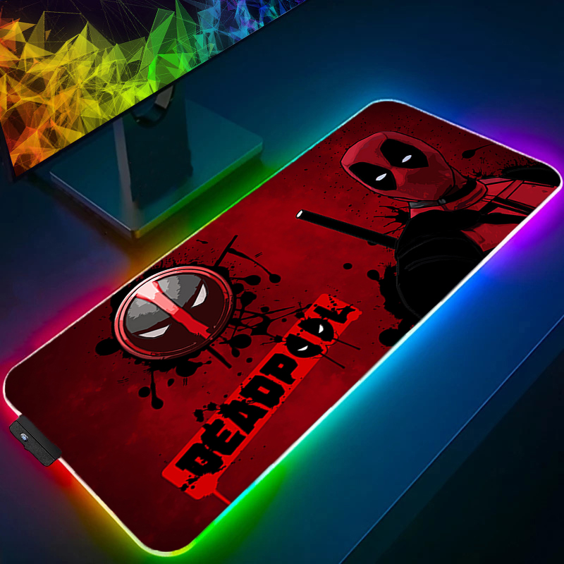 Gaming Office Accessories - لوحة ماوس LED للألعاب بإضاءة خلفية