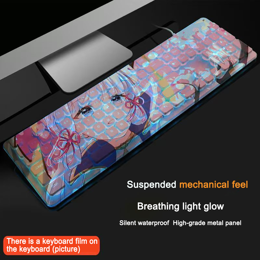 Gaming Accessories Cute - لوحة مفاتيح للألعاب 104 مفتاح، تصميم