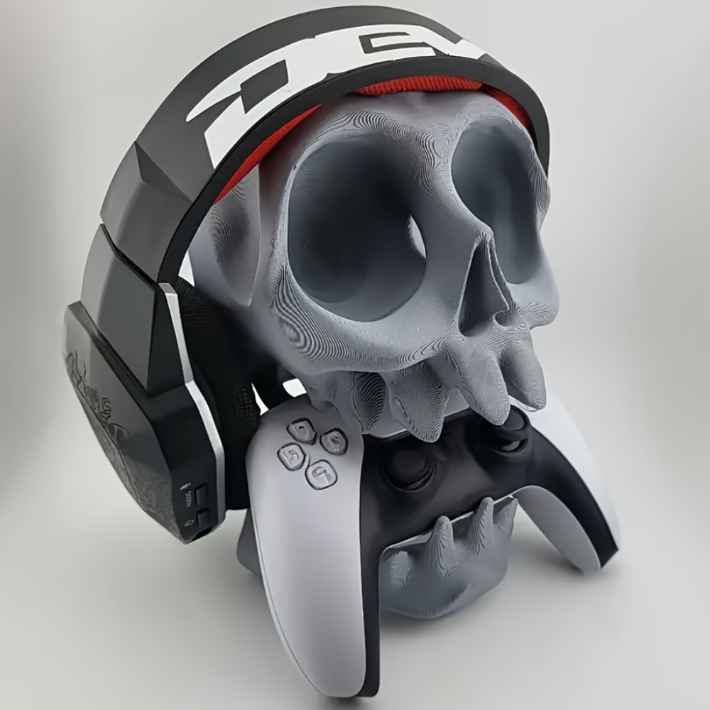 Gaming Office Accessories - حامل تحكم على شكل جمجمة وحامل