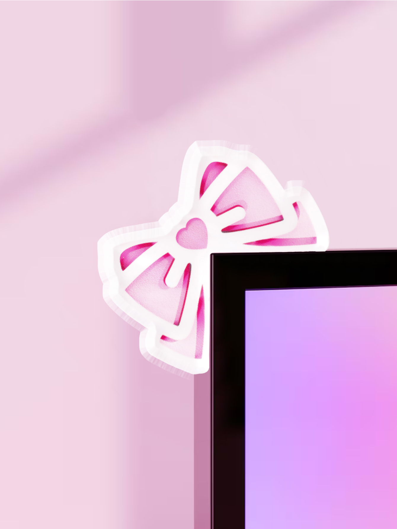 Gaming Accessories Cute - Kawaii القوس رصد ديكور الوردي الاكريليك