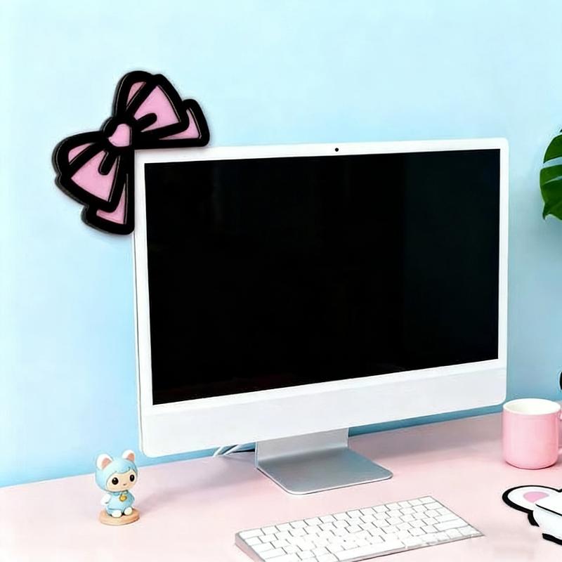 جديد 1/2 قطعة زينة شاشة كمبيوت - مراجعة Gaming Accessories Cute وسعره