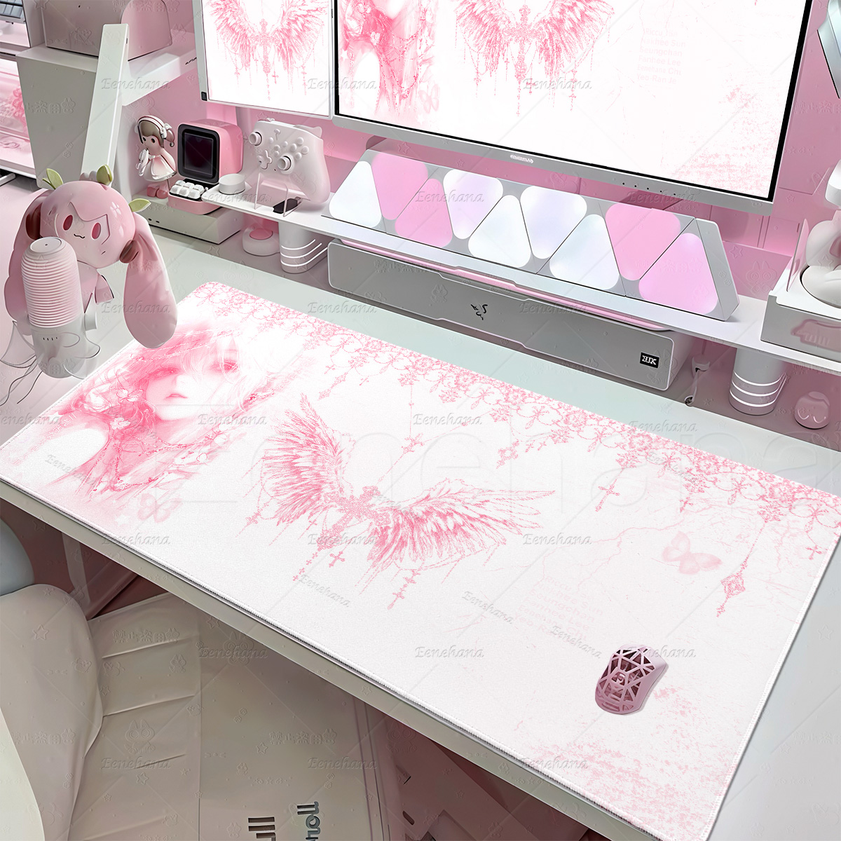 لوحة ماوس أنجل جيرلز باللون ال - مراجعة Gaming Accessories Girly وسعره