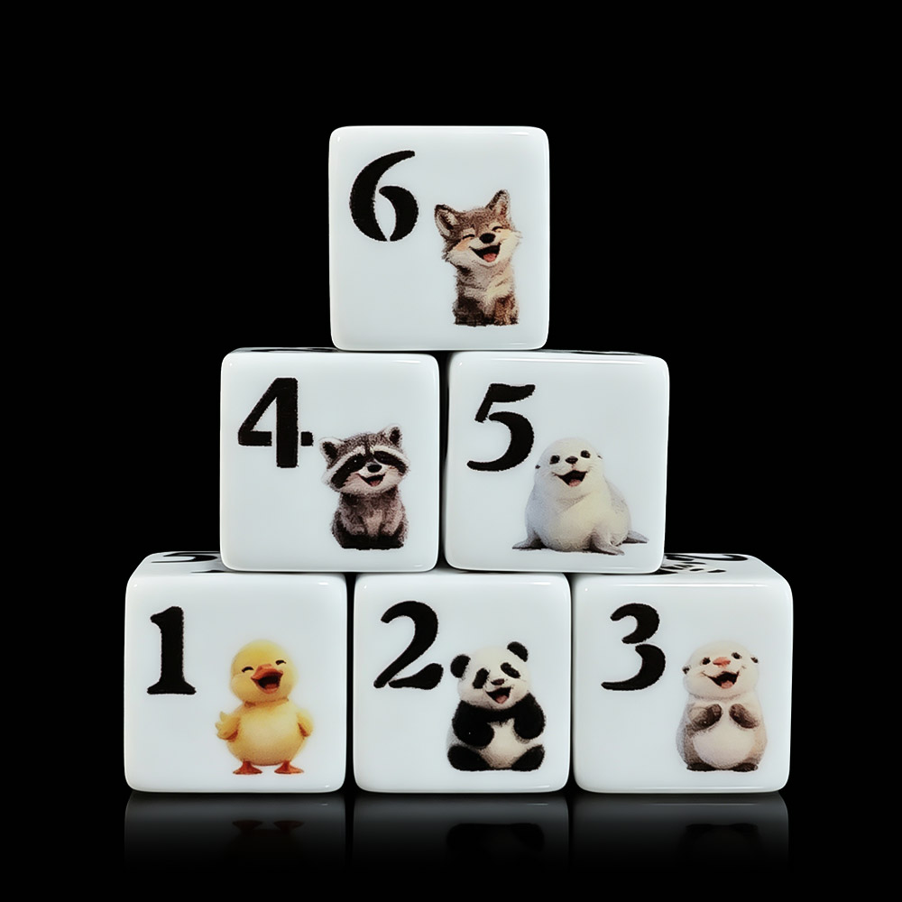 12 قطعة من النرد الأكريليك الم - مراجعة Gaming Accessories Cute وسعره