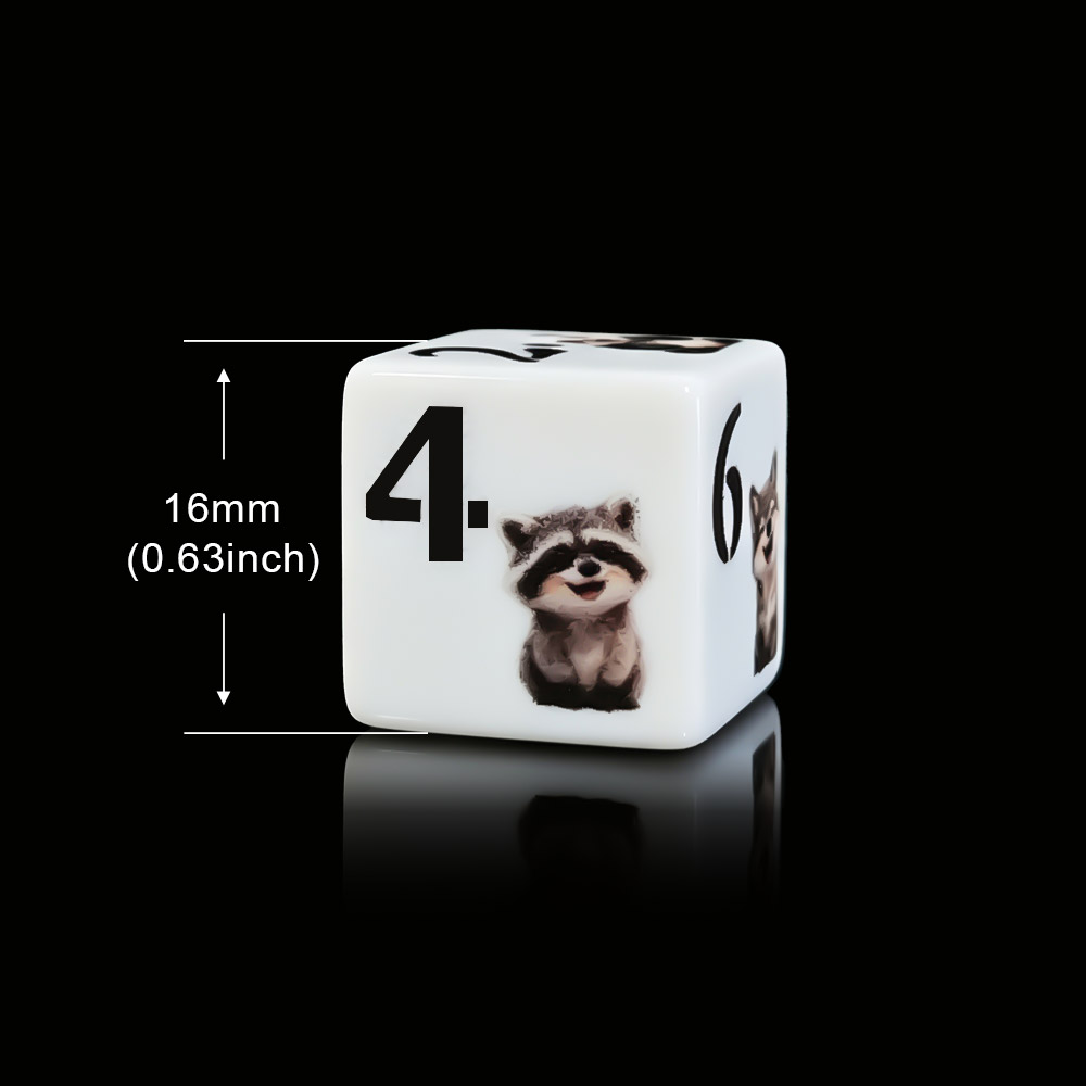 12 قطعة من النرد الأكريليك الم - مراجعة Gaming Accessories Cute وسعره