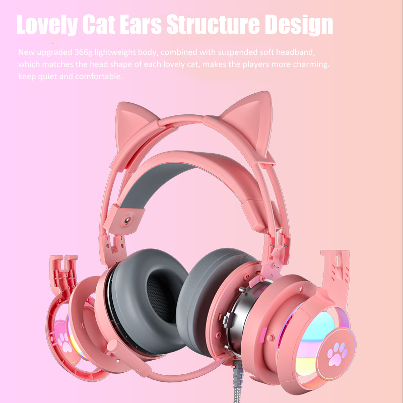 سماعات أذن القط اللطيفة مع ميك - مراجعة Gaming Accessories Girly وسعره