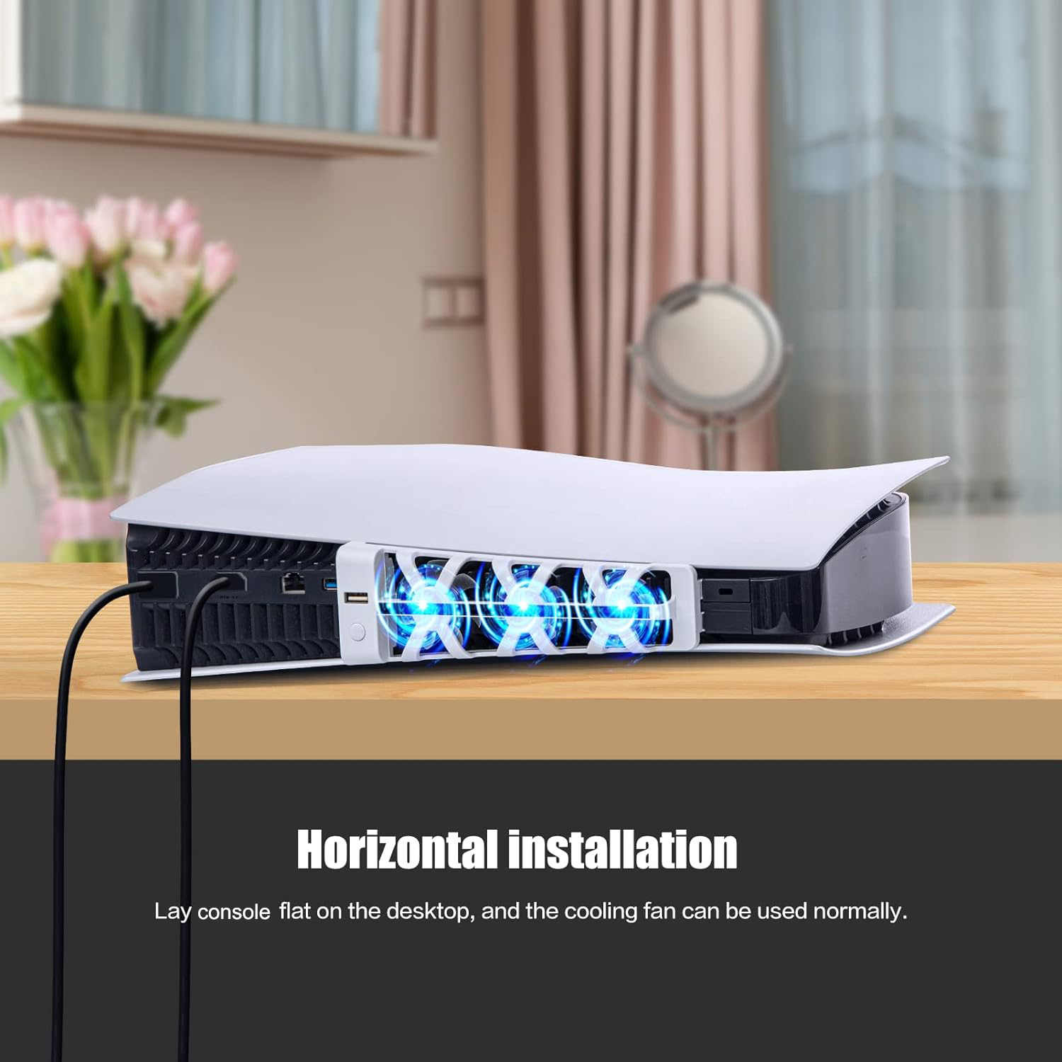 مروحة تبريد صامتة لجهاز PS5 مع - مراجعة Gaming Accessories For Ps5 وسعره
